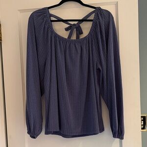 NWOT Madewell Tie-Back Jacquard Top